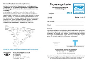 Bild von DS1 - Digitale Tagesangelkarte Havel und Seen